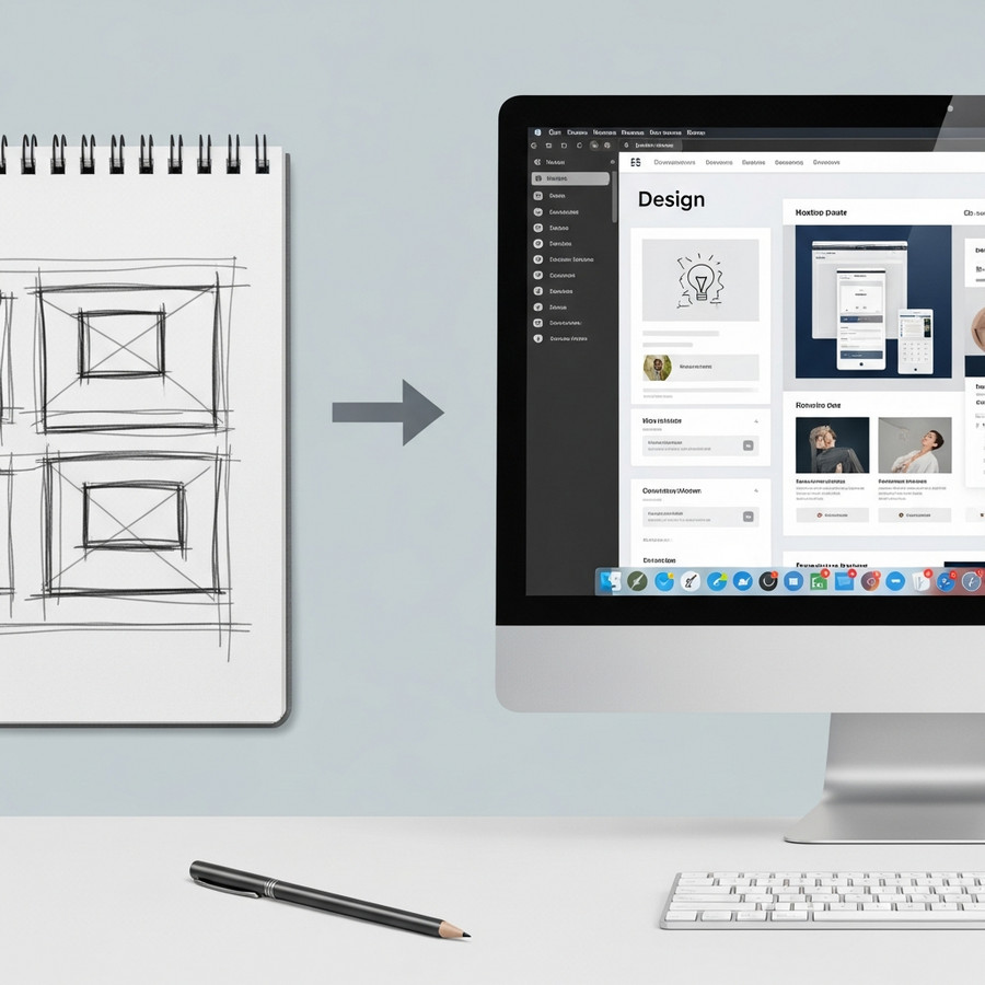 เริ่มต้นด้วย Wireframe และ Mockup: เปลี่ยนแนวคิดให้เป็นภาพ