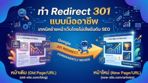 การทำ Redirect 301 ย้ายหน้าเว็บโดยไม่เสียอันดับ SEO