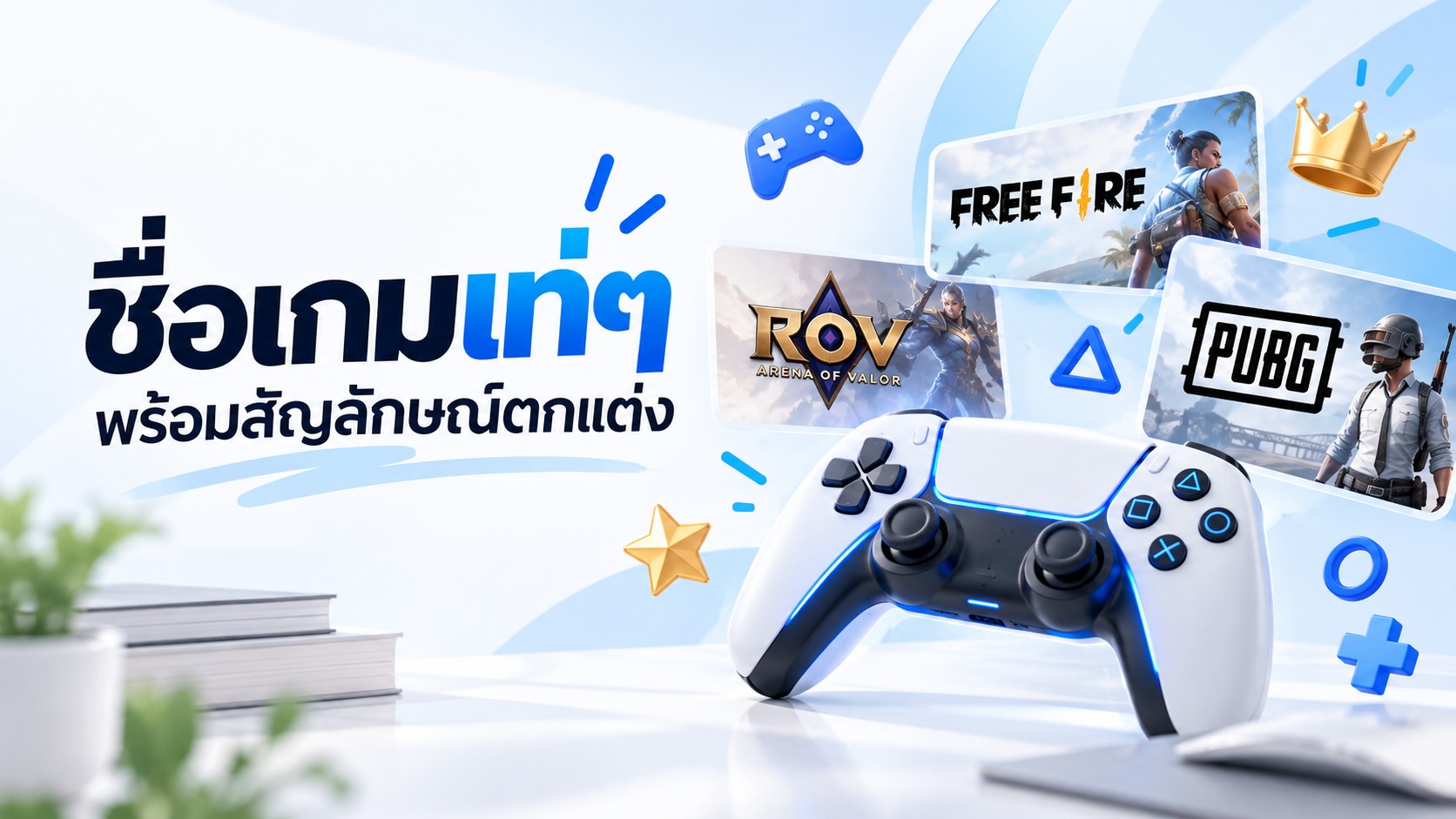 ชื่อเกมเท่ๆ ใช้ได้ทั้ง RoV, Free Fire, PUBG