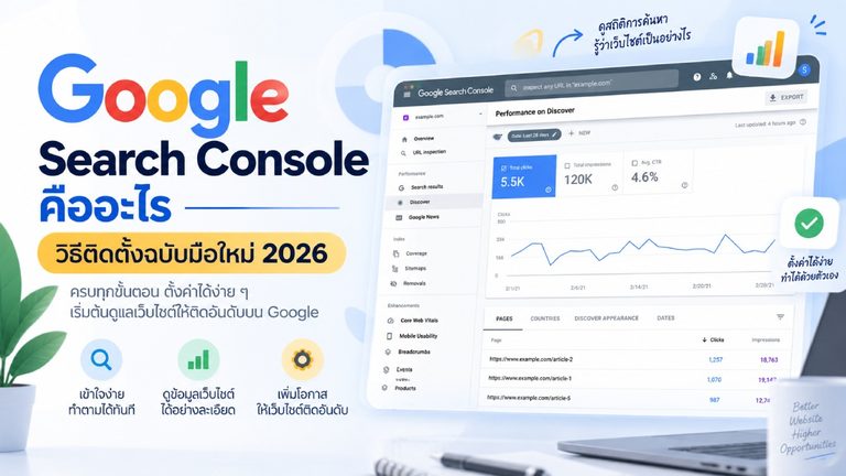รูปปกบทความ Google Search Console คืออะไร