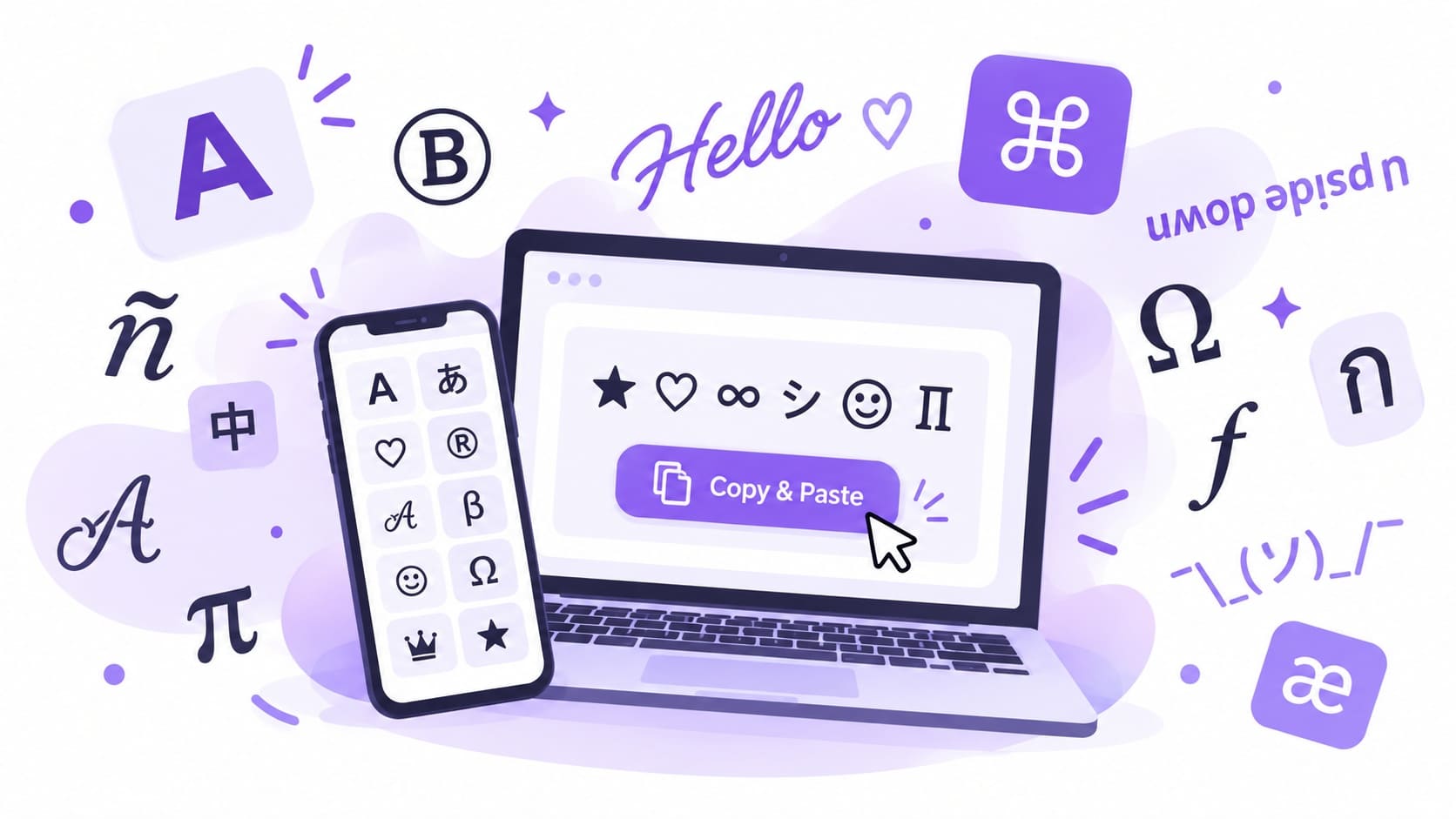 อักษรพิเศษและสัญลักษณ์ Unicode สำหรับคัดลอกและนำไปใช้งาน