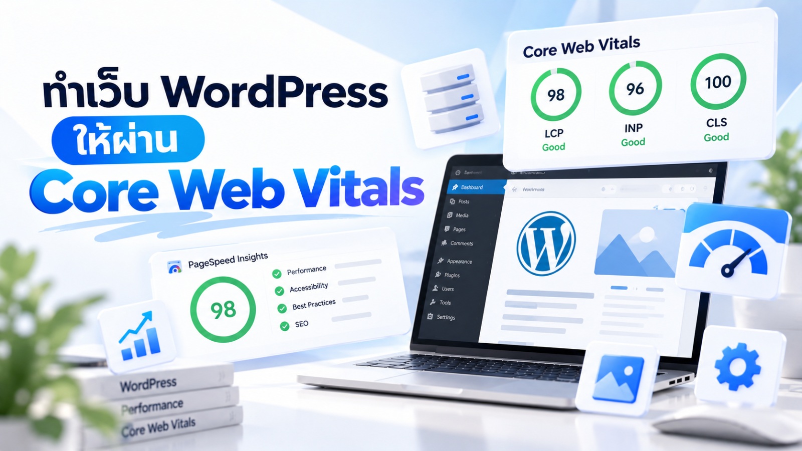 รูปปกบทความ ทำเว็บ WordPress ให้ผ่าน Core Web Vitals