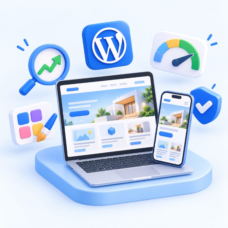 บริการรับทำเว็บไซต์ WordPress รองรับมือถือ โหลดเร็ว วาง SEO และปลอดภัย